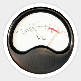 Vintage music studio equipment vu meter Sticker